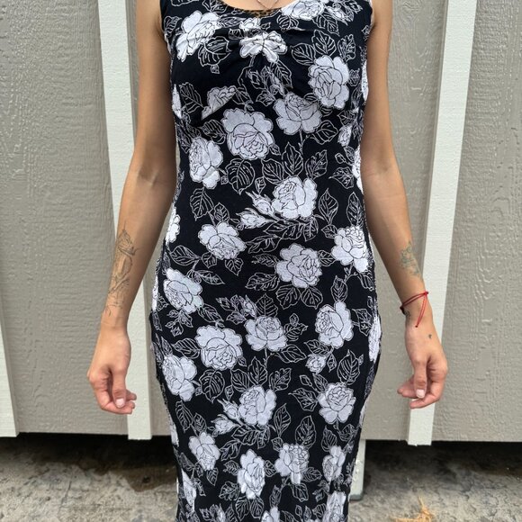 Sussan Double Dress Flowers And Dots - Picture 1 of 6